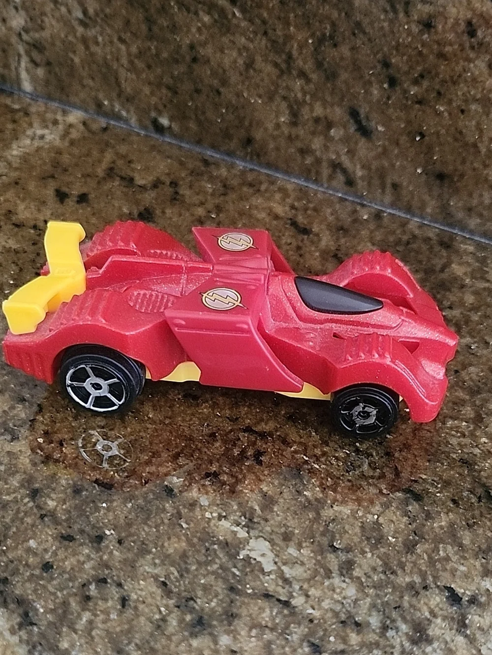Hot Wheels McDonald's Pull & Go Flash Car Red Plastic - 2016 Collectible