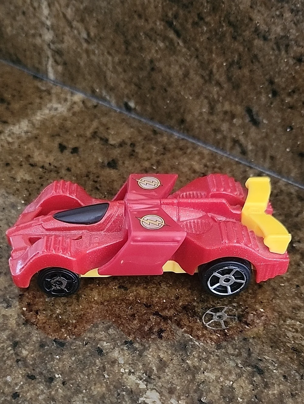 Hot Wheels McDonald's Pull & Go Flash Car Red Plastic - 2016 Collectible