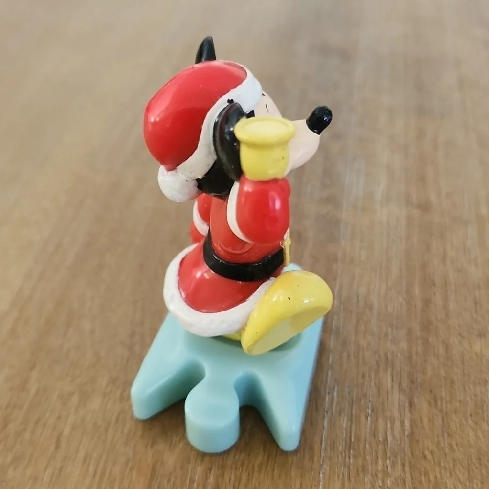 1996 Disney Mickey Mouse Christmas Santa Bell Figurine