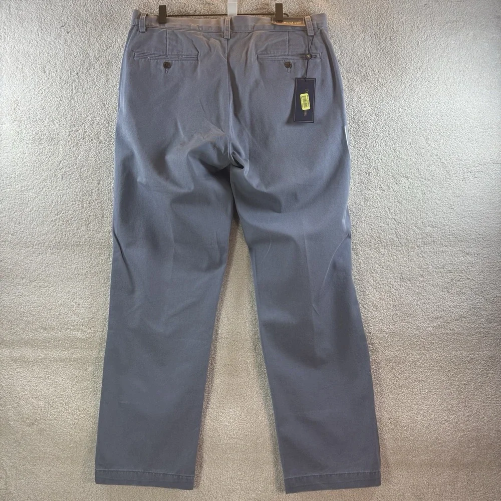 Polo Ralph Lauren Mens Stretch Classic Fit Pants 34x30 Blue Chino Cotton Twill
