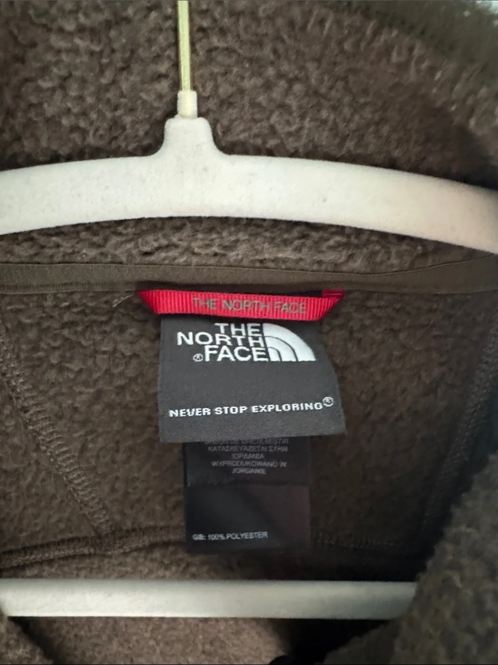 The North Face Brown Full-Zip Fleece Jacket