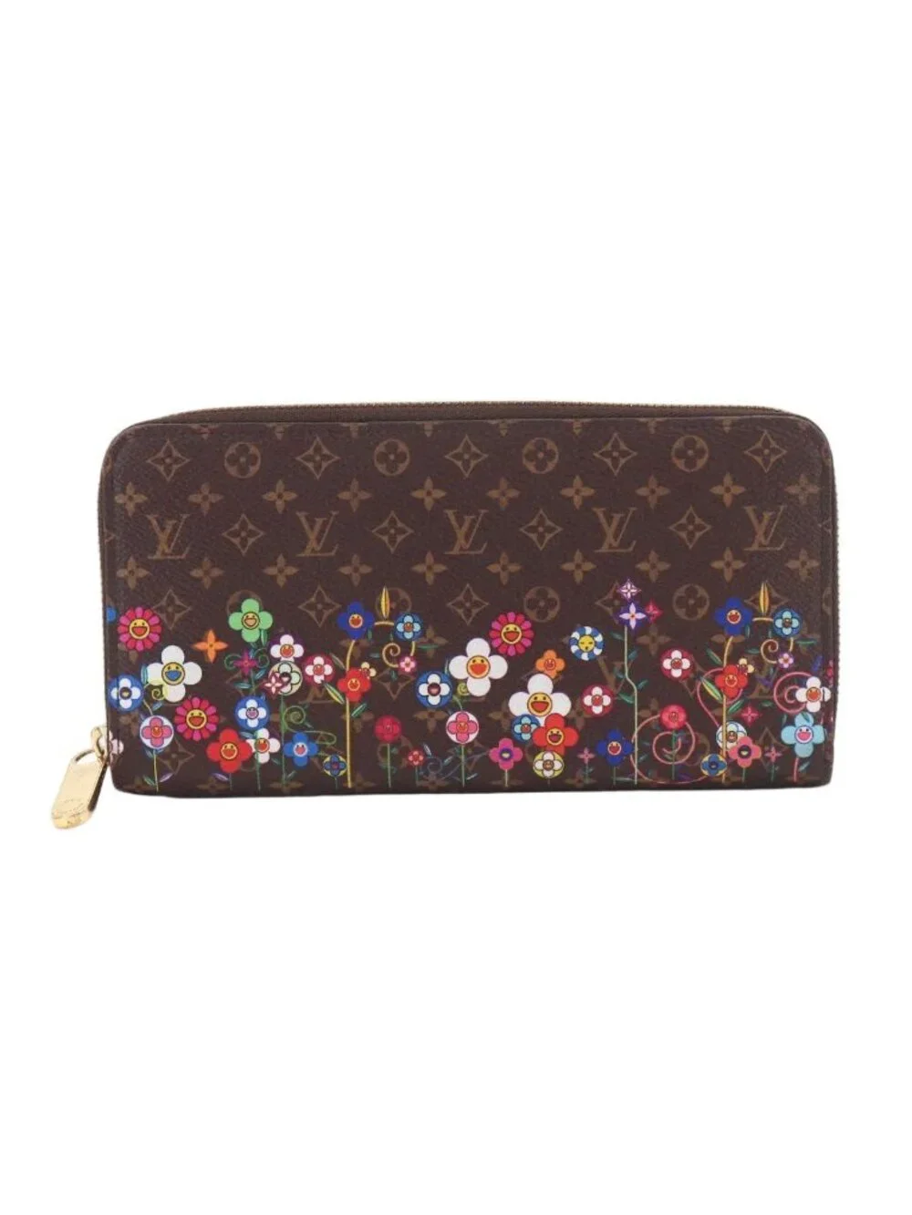 Louis Vuitton LV Takashi Murakami Zippy Wallet Zip Around Monogram