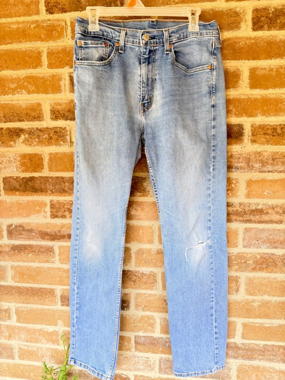 Vintage Levi's Light Blue Straight-Leg Men's Jeans