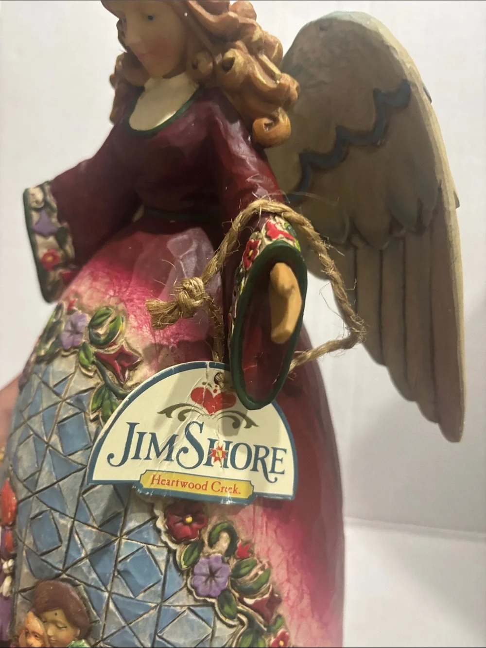 Jim Shore pink pattern figures