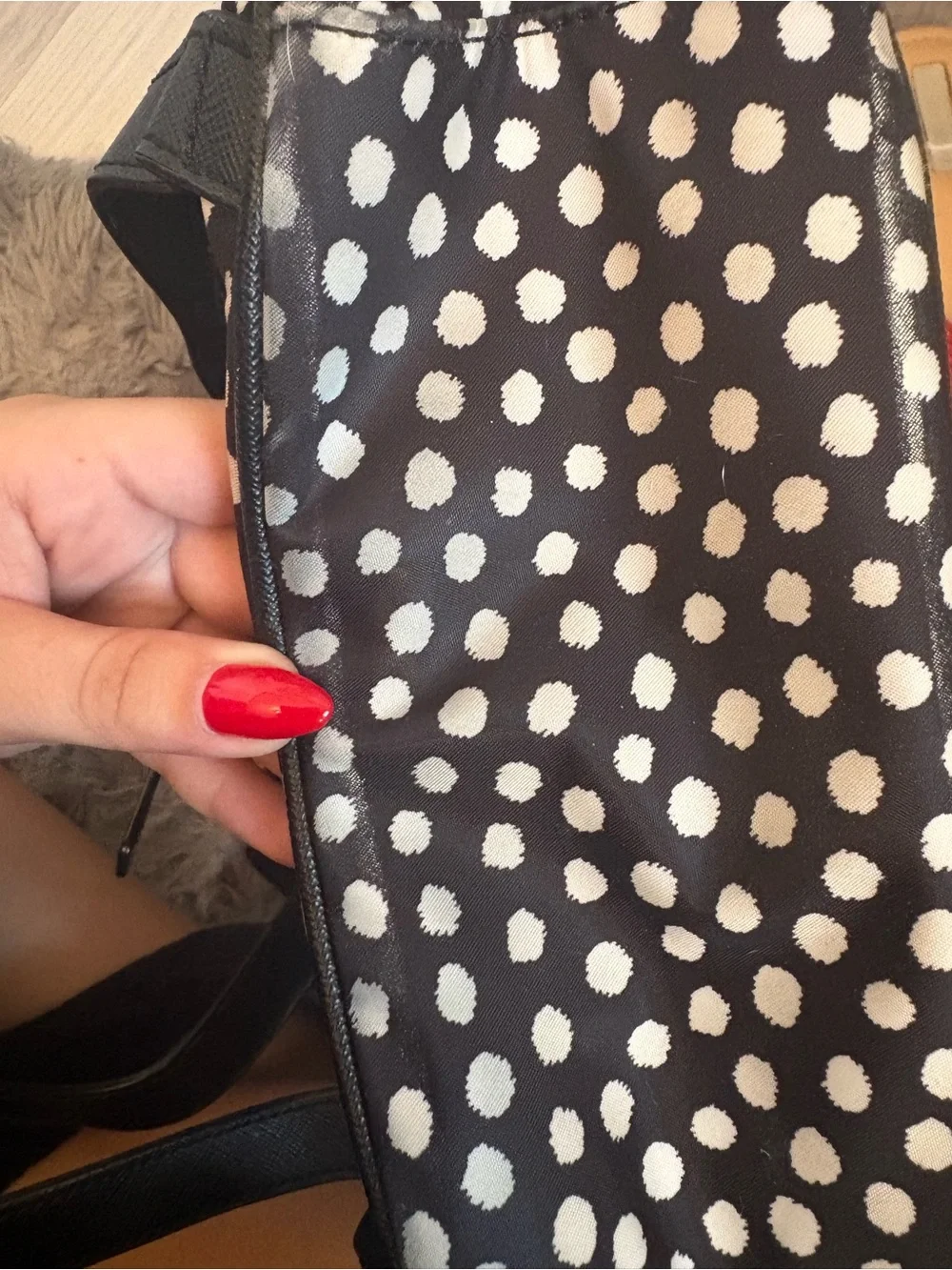 kate spade Black & White Spot Print Mini Backpack
