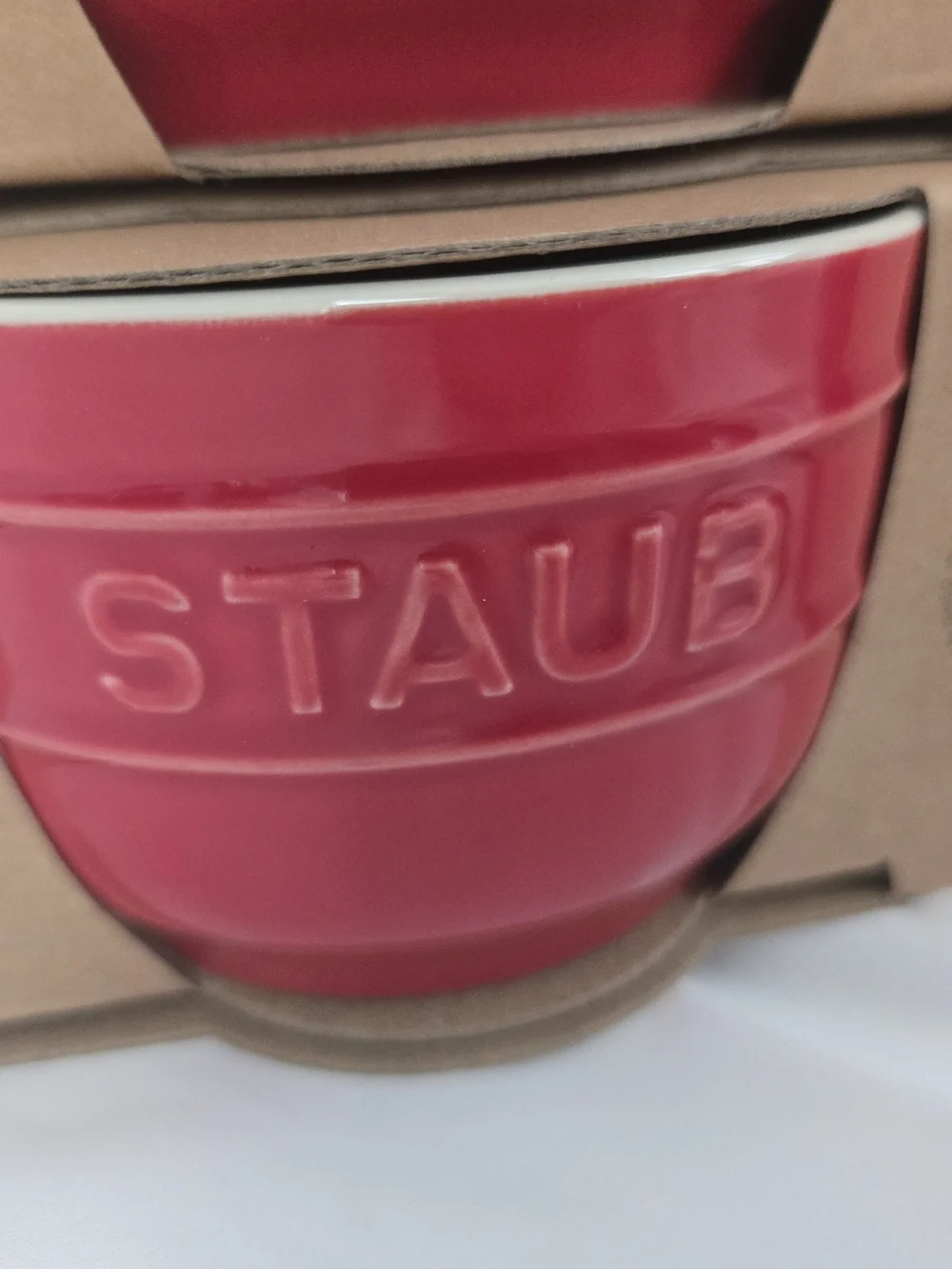 Staub red stoneware