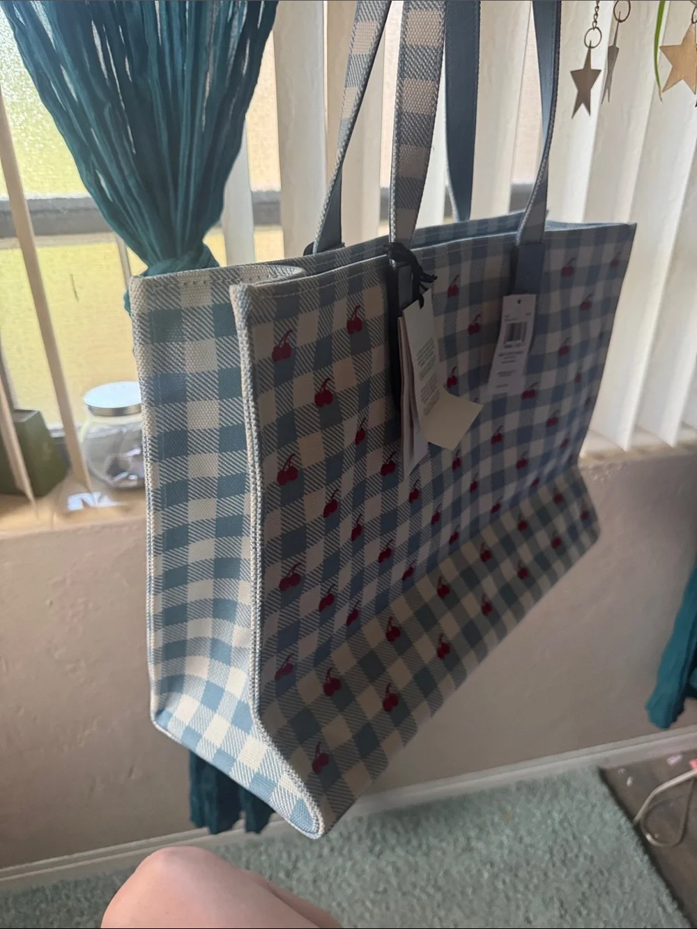 Coach gingham tote