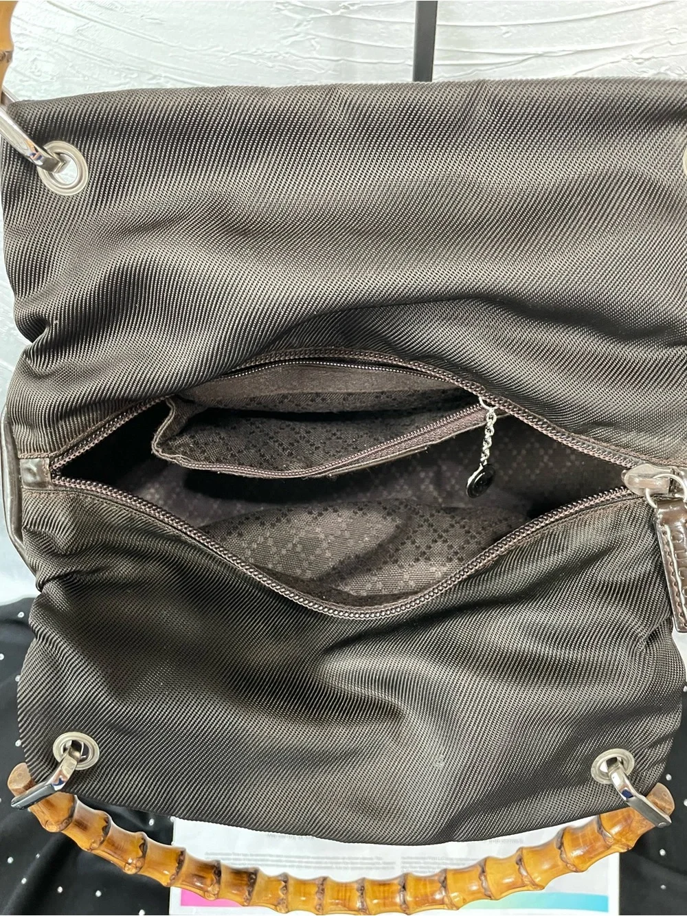 Gucci silver pockets bag