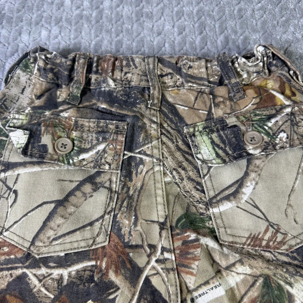 Realtree AP Camo Cargo Pants Youth Size L 10/12 All Purpose Camouflage Joggers