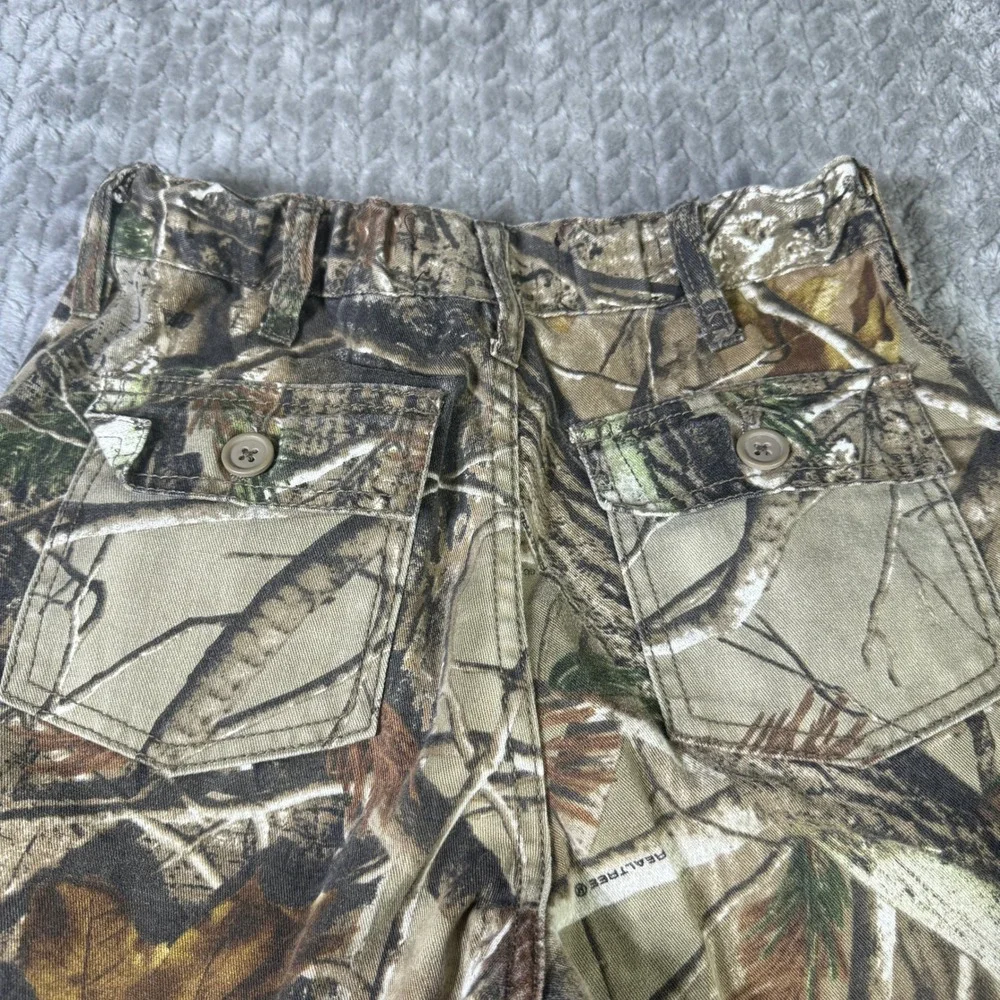 Realtree AP Camo Cargo Pants Youth Size L 10/12 All Purpose Camouflage Joggers