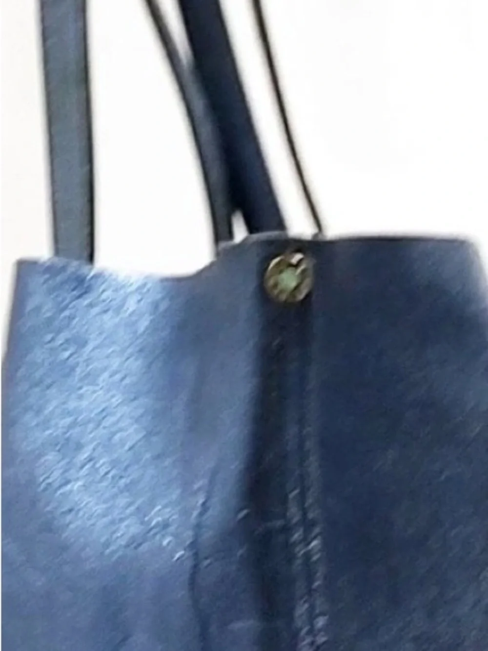 Tiffany&Co Blue Leather Tote Bag Shoulder Bag Handbag with pouch