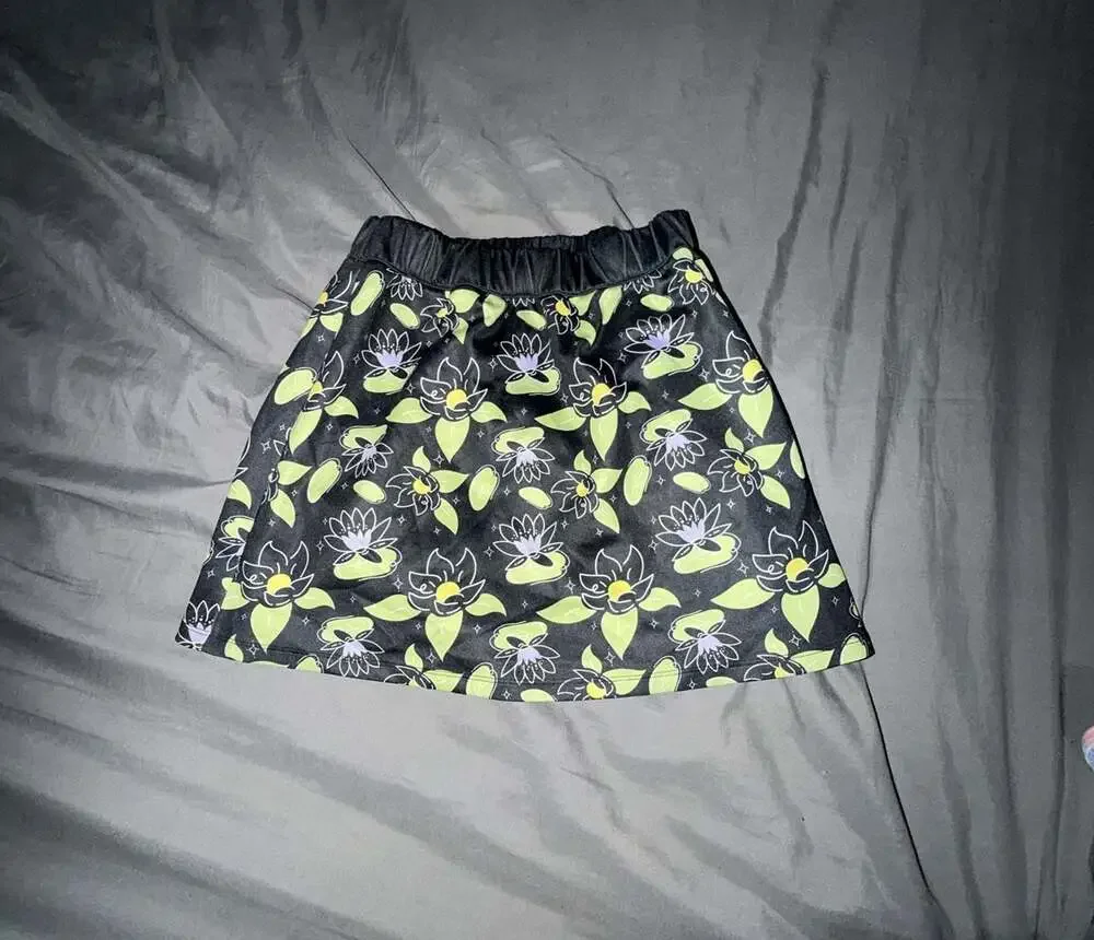 Disney The Princess and the Frog Tiana Lotus Print Girls Swim Skirt Cover Up