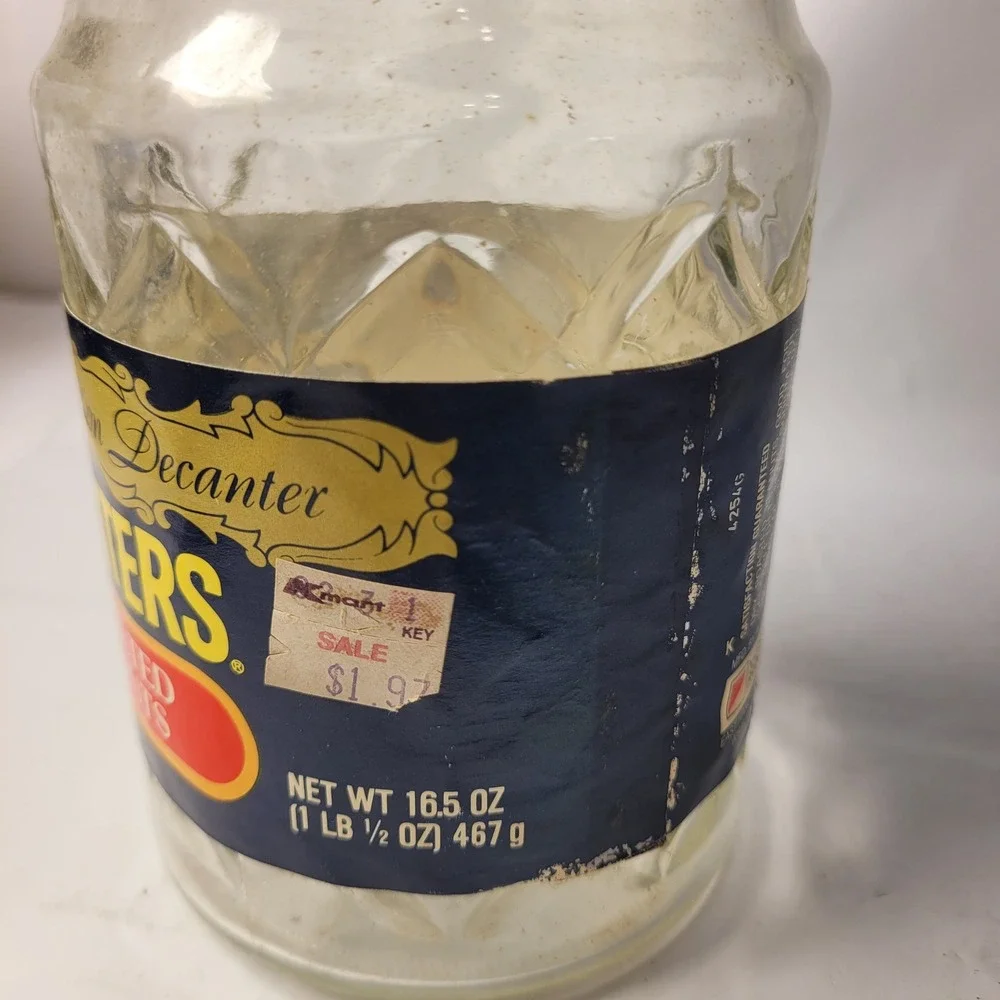 Planters‎ Peanuts Glass Decanter Vintage 1984 Mr Peanut Limited Edition Jar