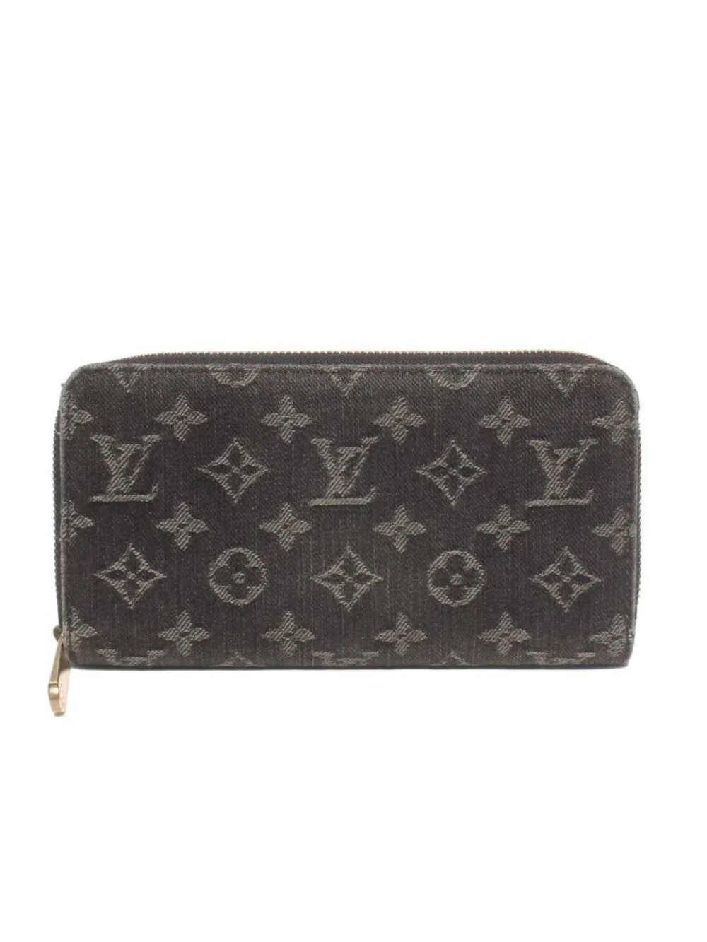 Louis Vuitton Zip Around Wallet Zippy Monogram Denim