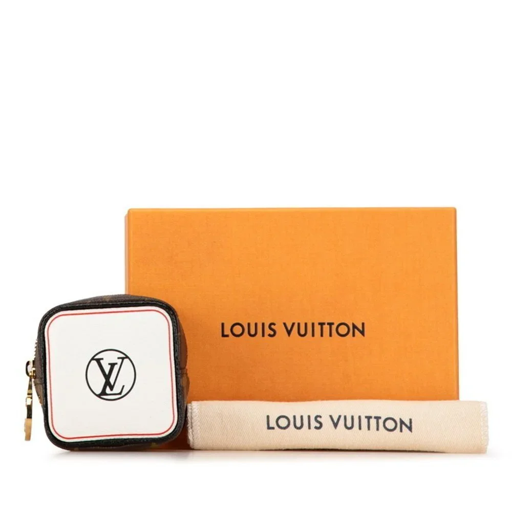 LOUIS VUITTON Authentic Brown Monogram Leather Pouch