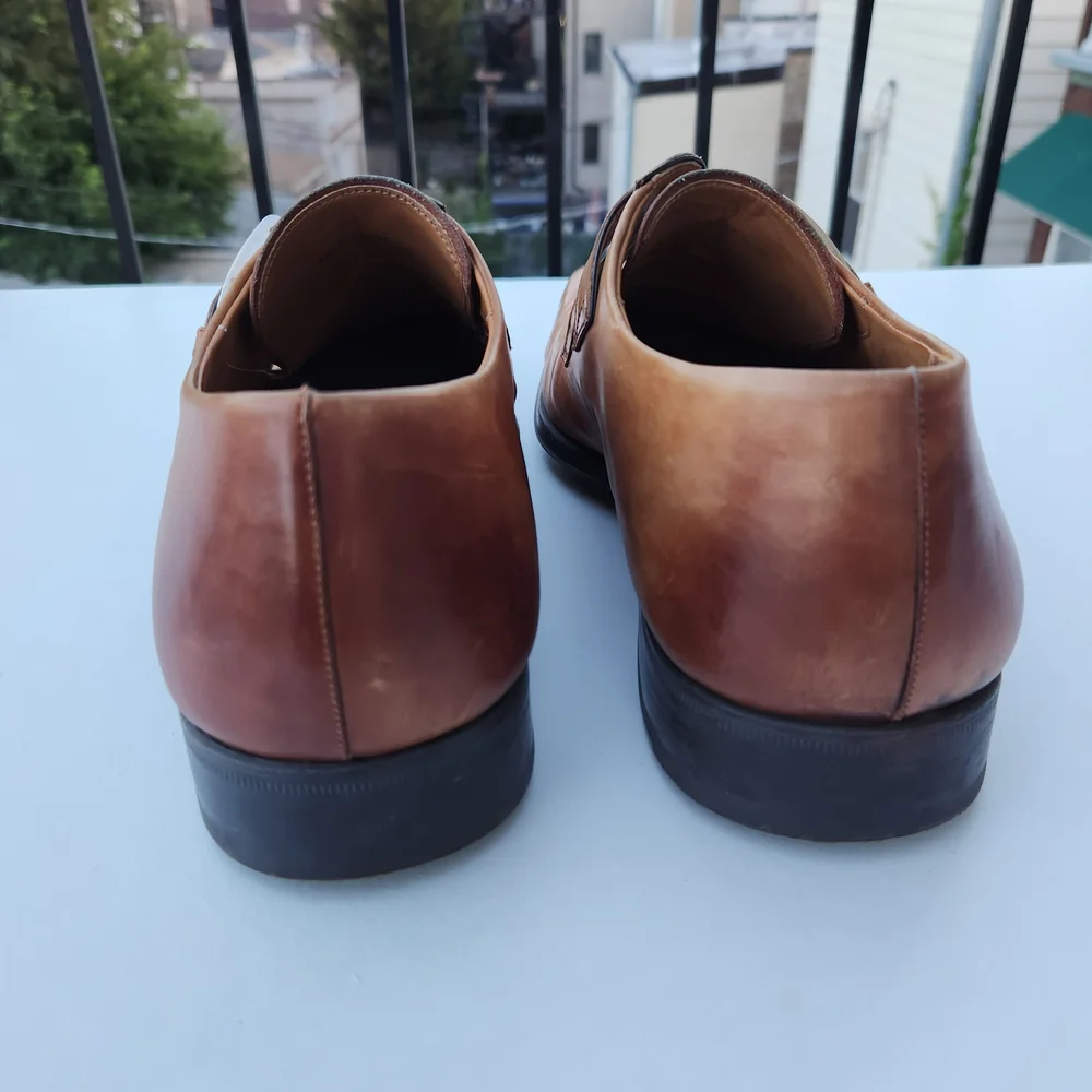 Magnanni Leather Monk Strap Shoes Men's Size 11.5