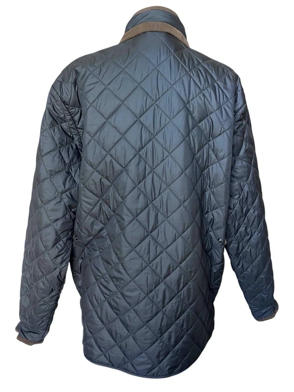 Peter Millar GraySuffolk Quilted Travel Coat Jacket Men's XL w/Bottle Opener