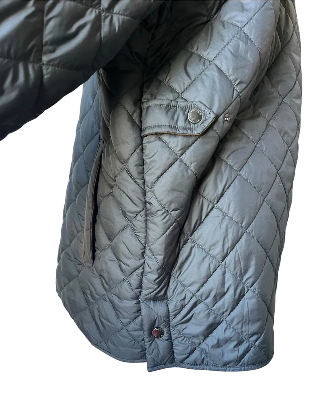 Peter Millar GraySuffolk Quilted Travel Coat Jacket Men's XL w/Bottle Opener