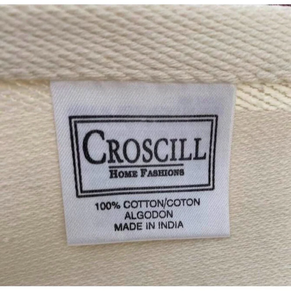 Vtg Towel Croscill Home Orchids Narcissus 2 Wash Cloth Bed Bath Beyond NEW