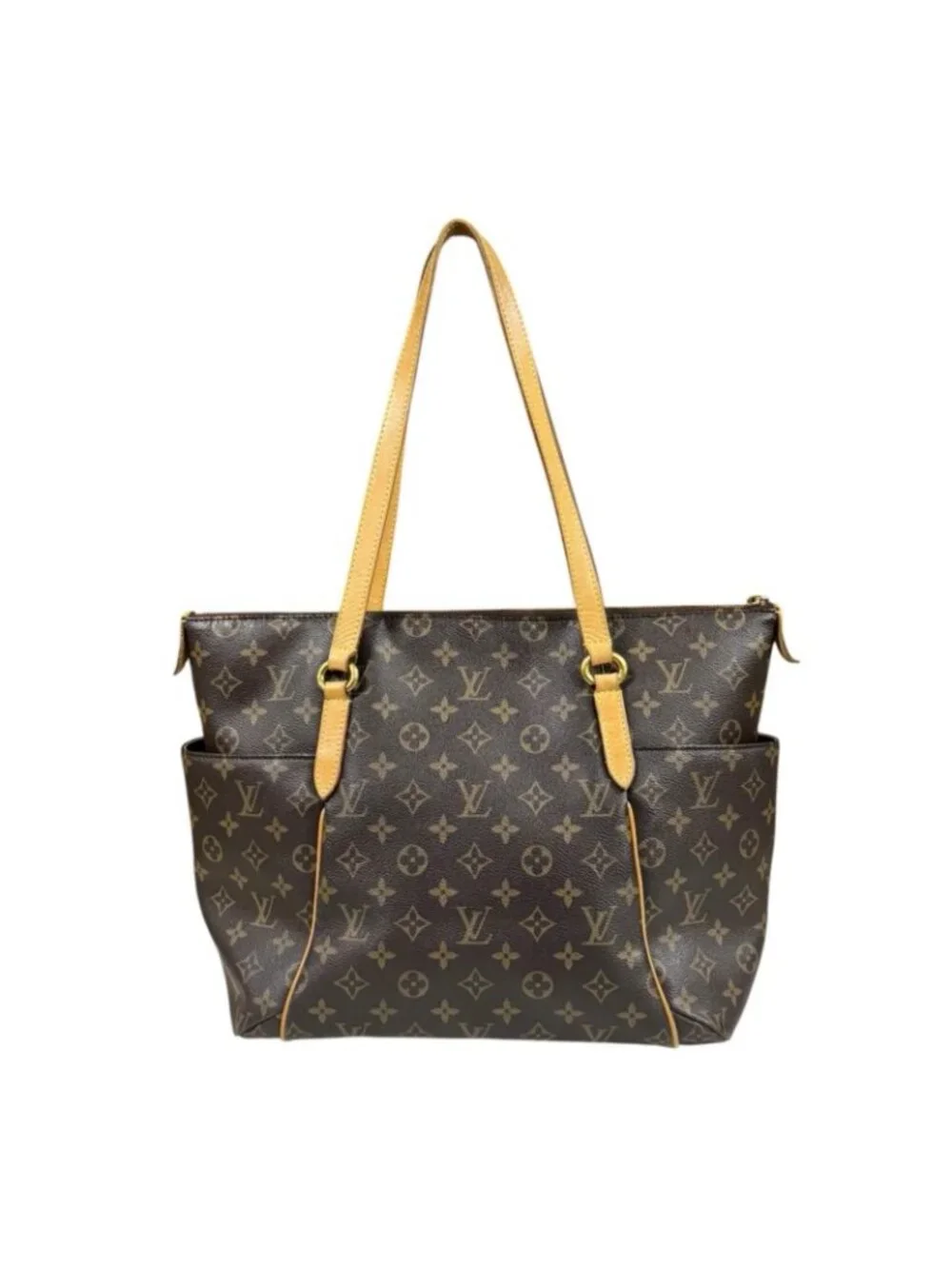 Louis Vuitton Totally MM Monogram Shoulder Bag Canvas Brown