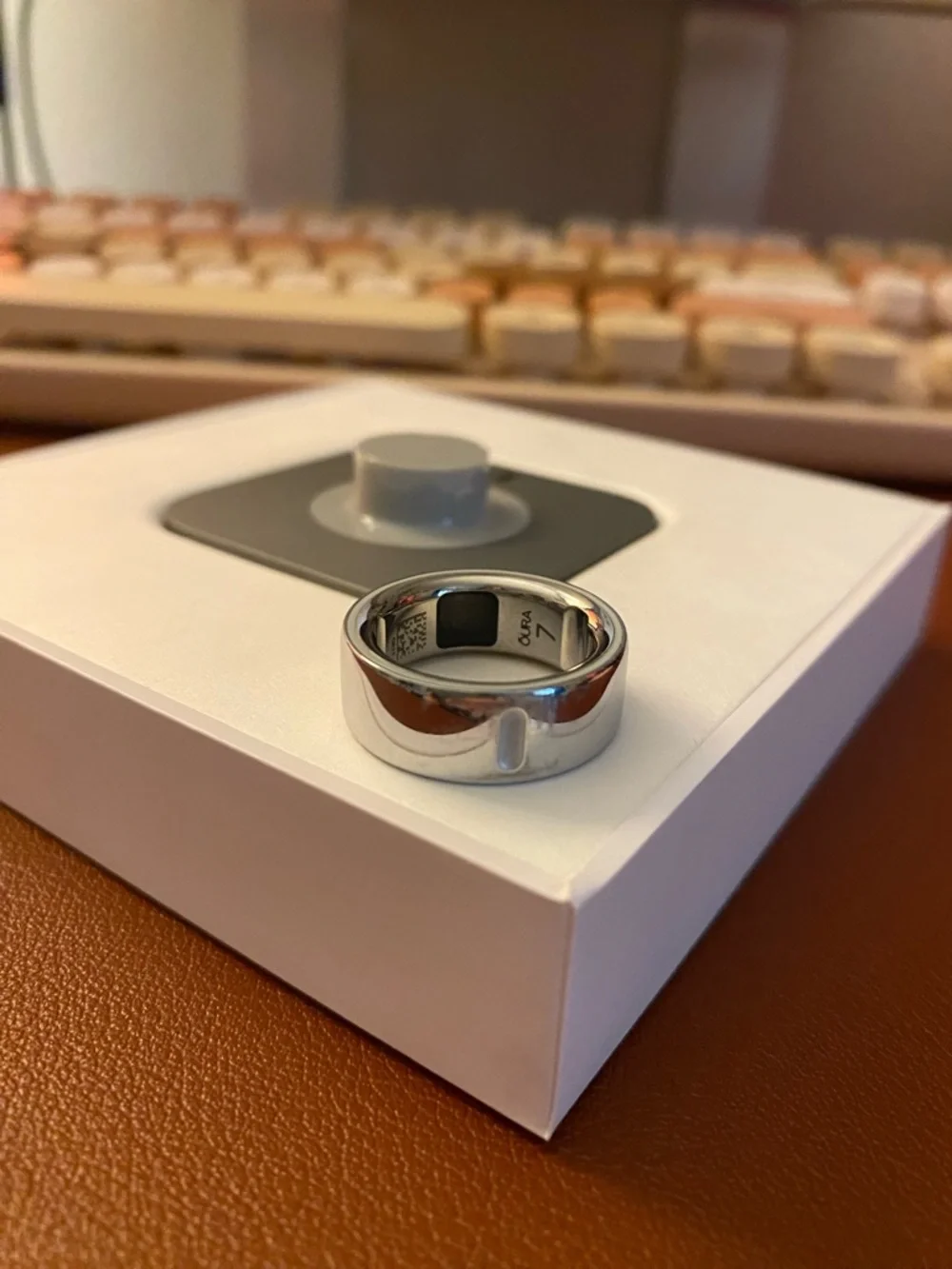 Oura ring shown
