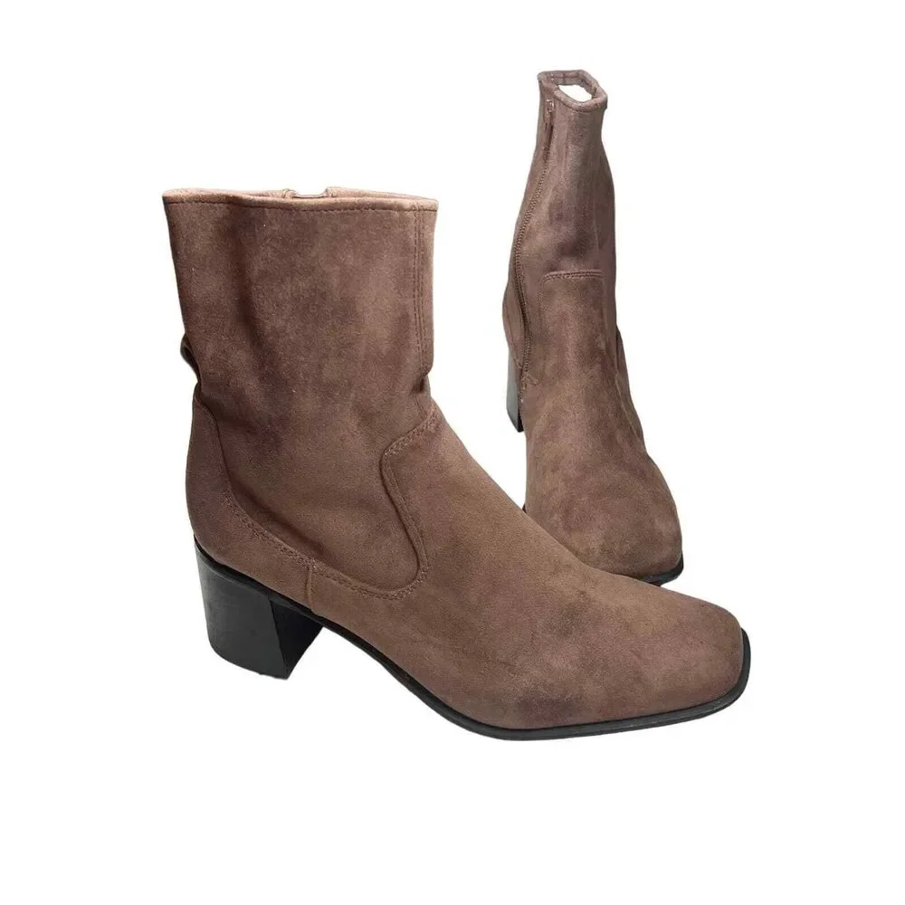 Jeffrey Campbell Brown Suede Ankle‎ Boots Size 8.5