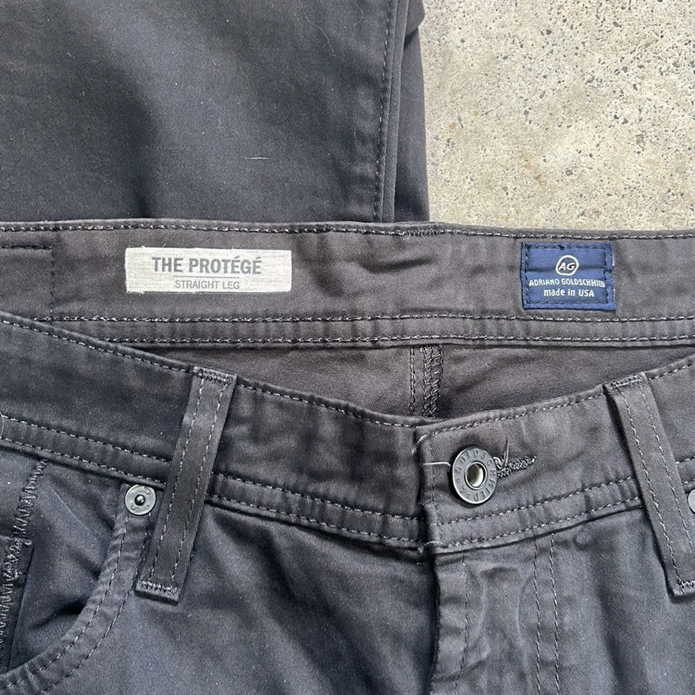 AG Adriano Goldschmied The Protege Straight Leg Jeans in Dark Gray Size 34x34