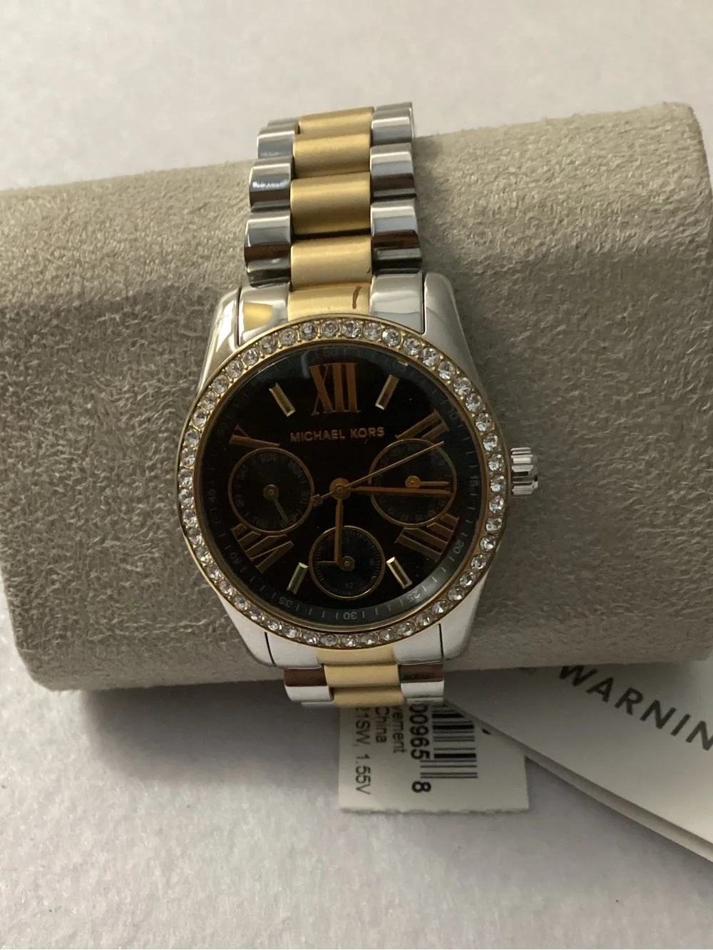 Michael Kors Lexington Lux Multifunction Two-Tone Stainless Steel Watch, 34mm