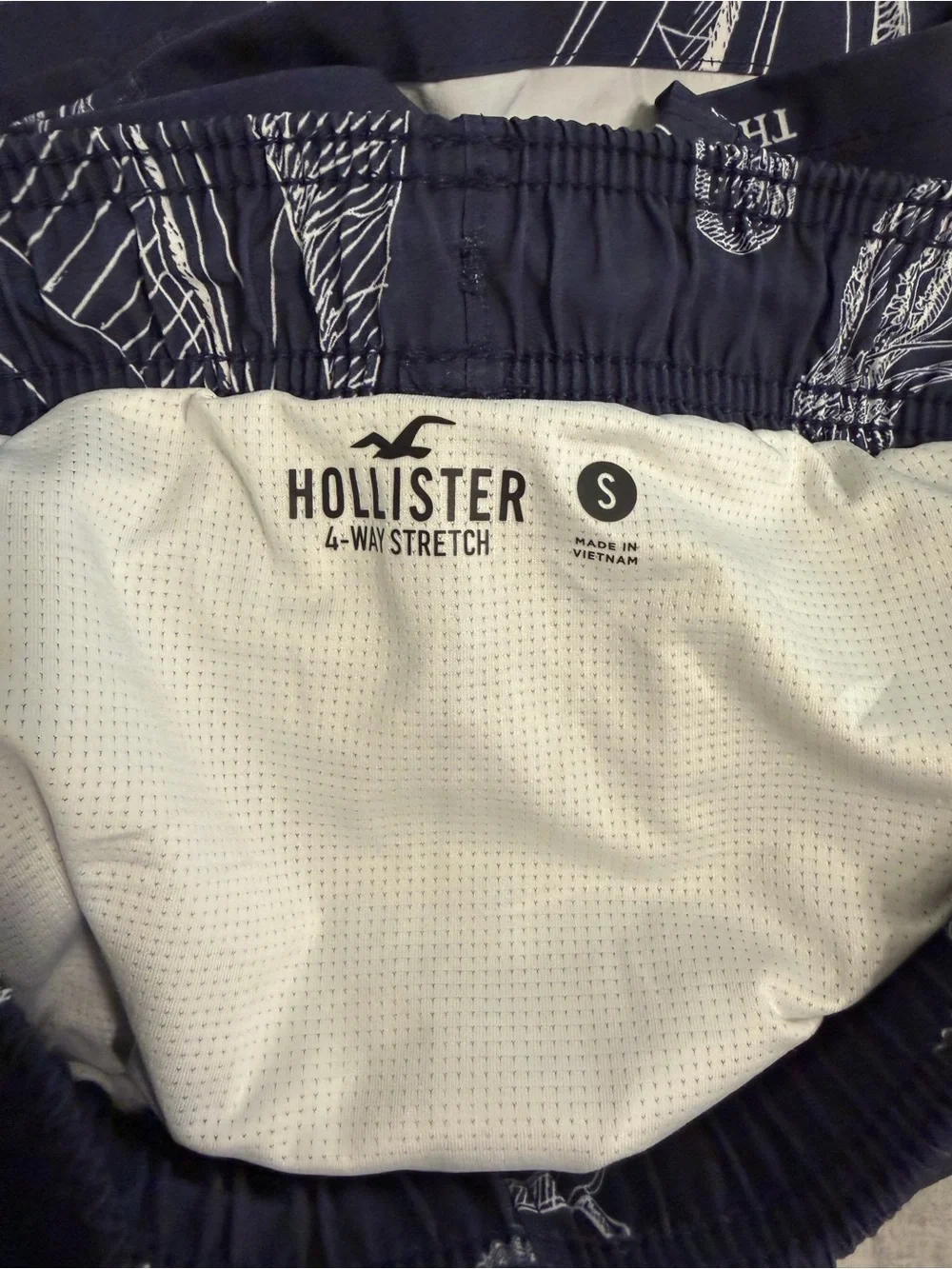Hollister navy swim