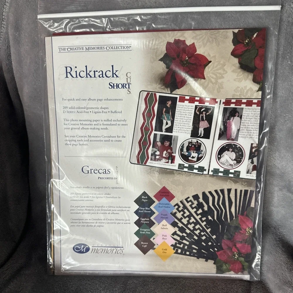 Creative Memories Short Cuts Rickrack Scrapbook 209 pieces 11 colors Lot Of 2