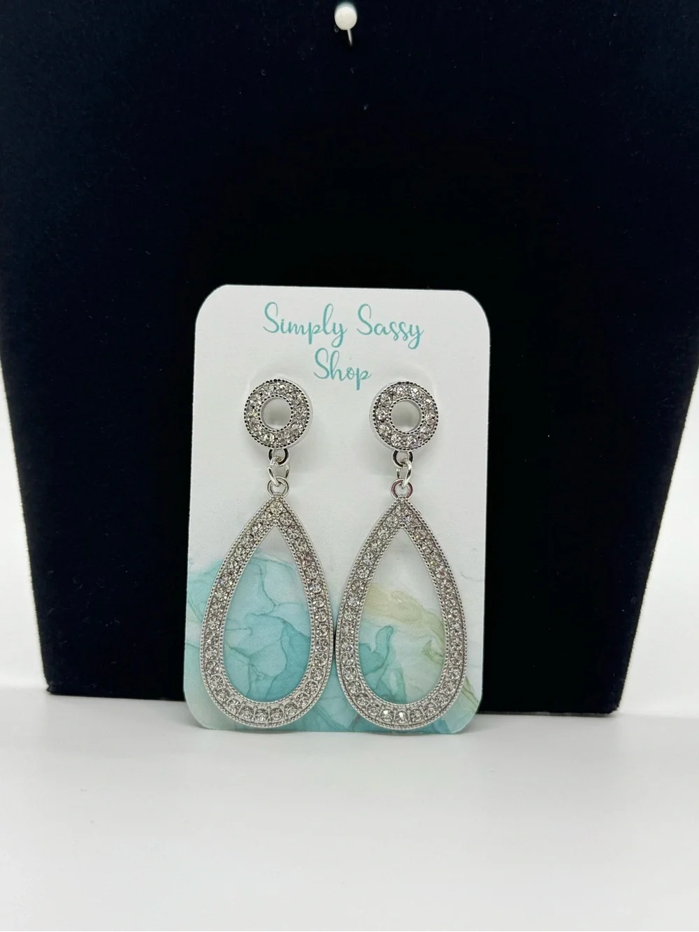 Silver Teardrop Earrings