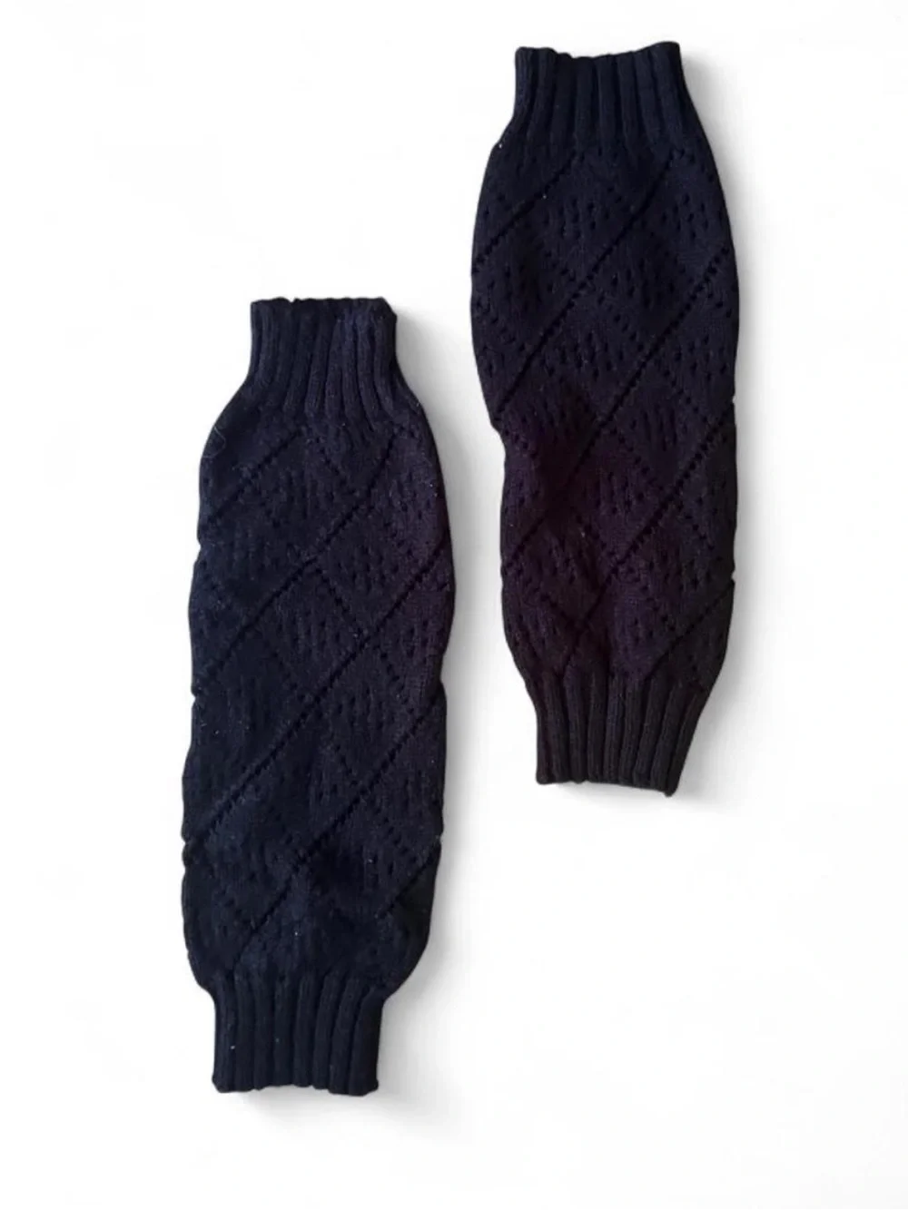 Knit Arm Warmers in Black
