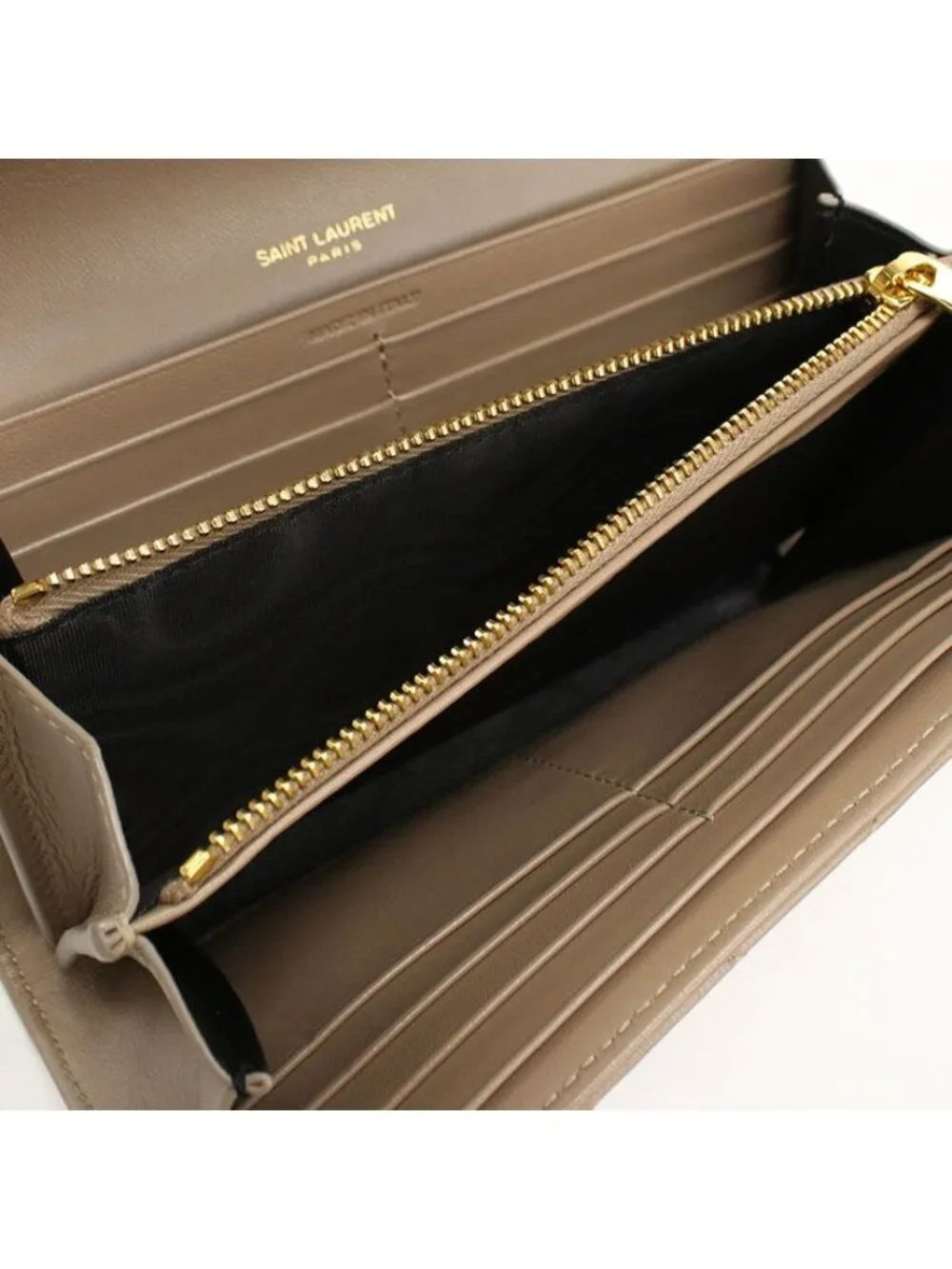 Saint Laurent Large Flap Wallet Cassandra Bifold Lambskin