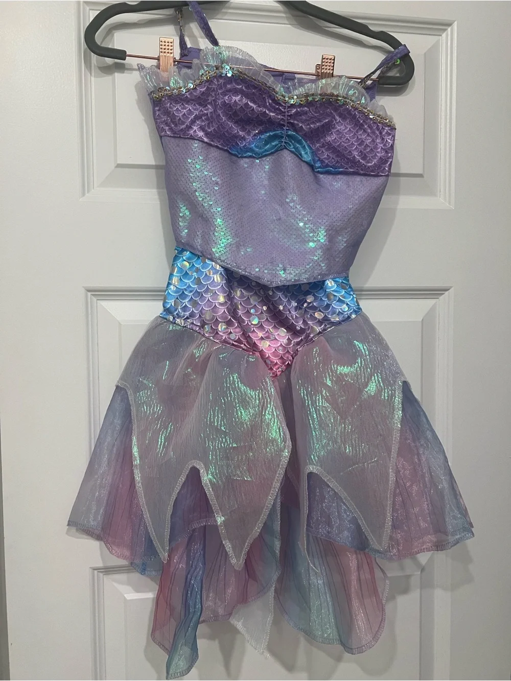 Disney Iridescent Purple and Blue Mermaid Dress