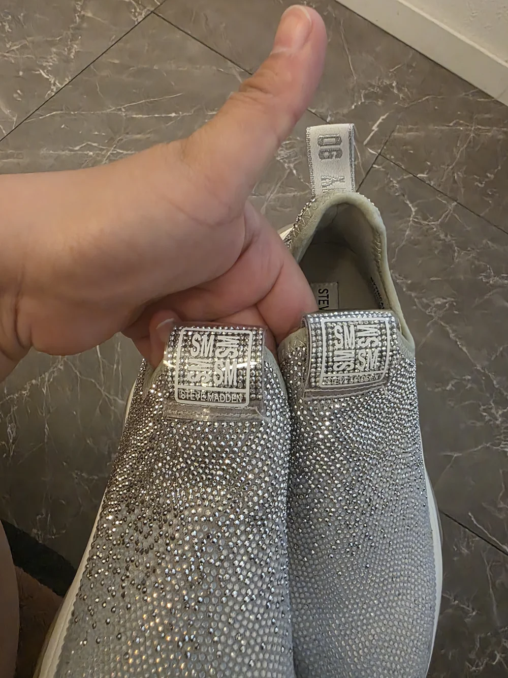 Steve Madden sparkling slip