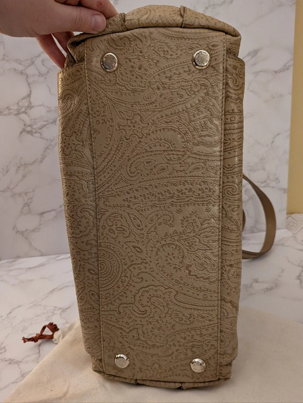 Etro taupe leather
