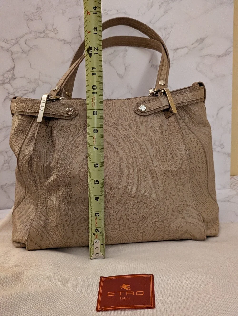 Etro taupe leather