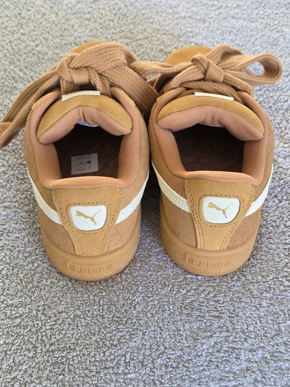 PUMA Woman's Size 6.5 Suede XL  Sneakers in Tan
