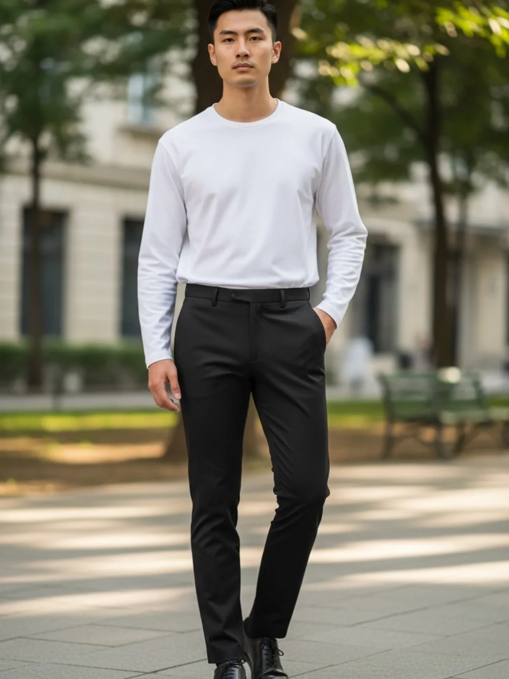 NWT Men's Black Dress Pants - Classic Straight Fit 32x30
