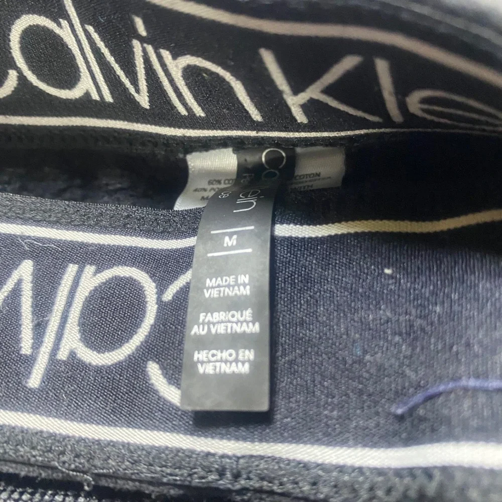 Calvin Klein Men's Black Casual Sweatpants Size Medium Drawstring Lounge Athleti