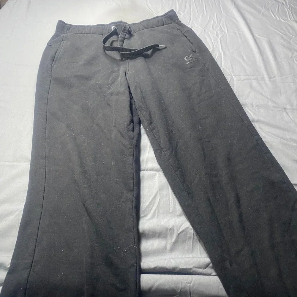 Calvin Klein Men's Black Casual Sweatpants Size Medium Drawstring Lounge Athleti