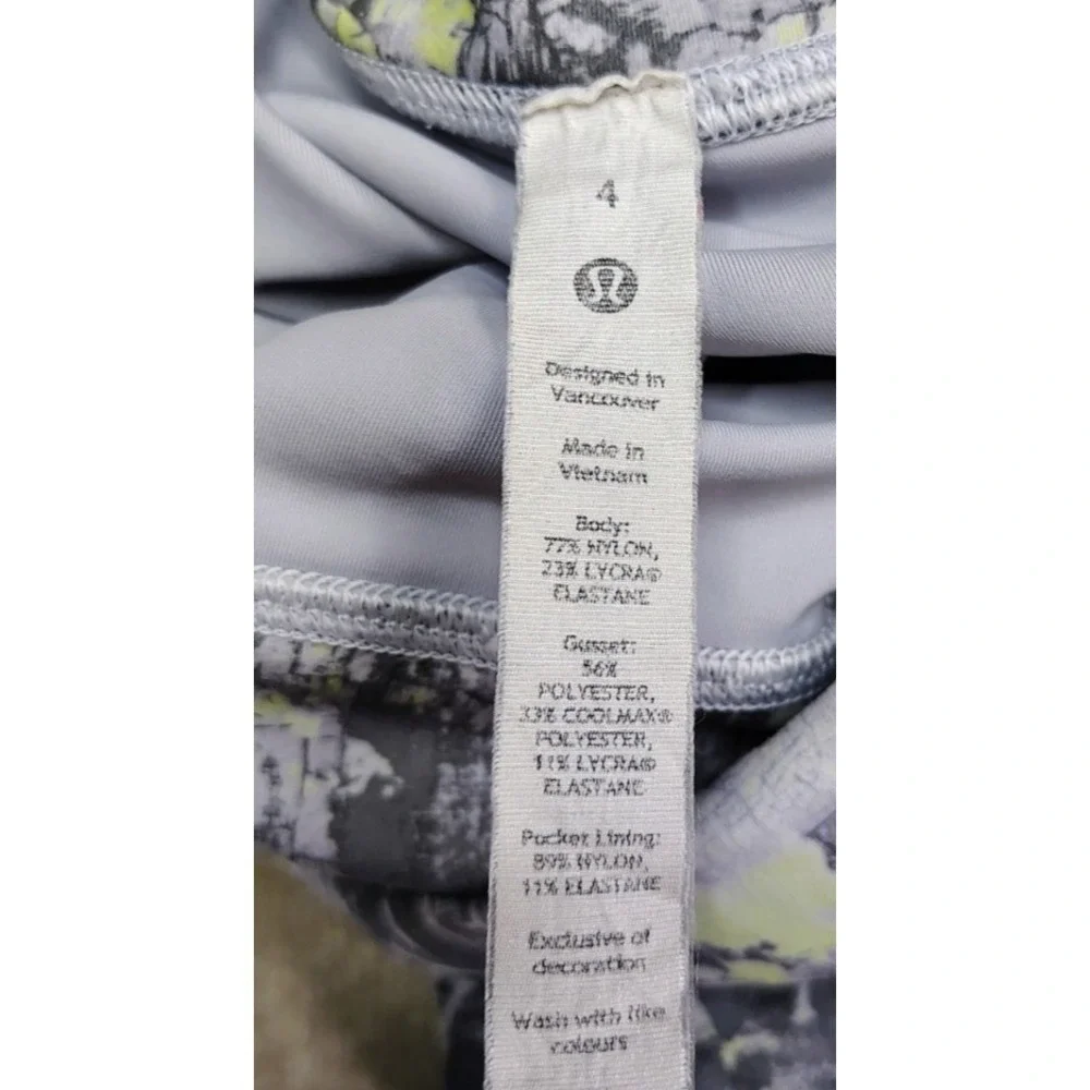 Lululemon Wunder Train High Rise Tight Pockets Cinder Grain Smoked Spruce Sz 4