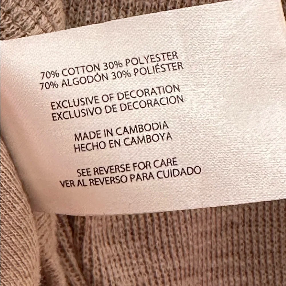 Banana Republic Crewneck Sweater Men’s Medium Taupe Textured