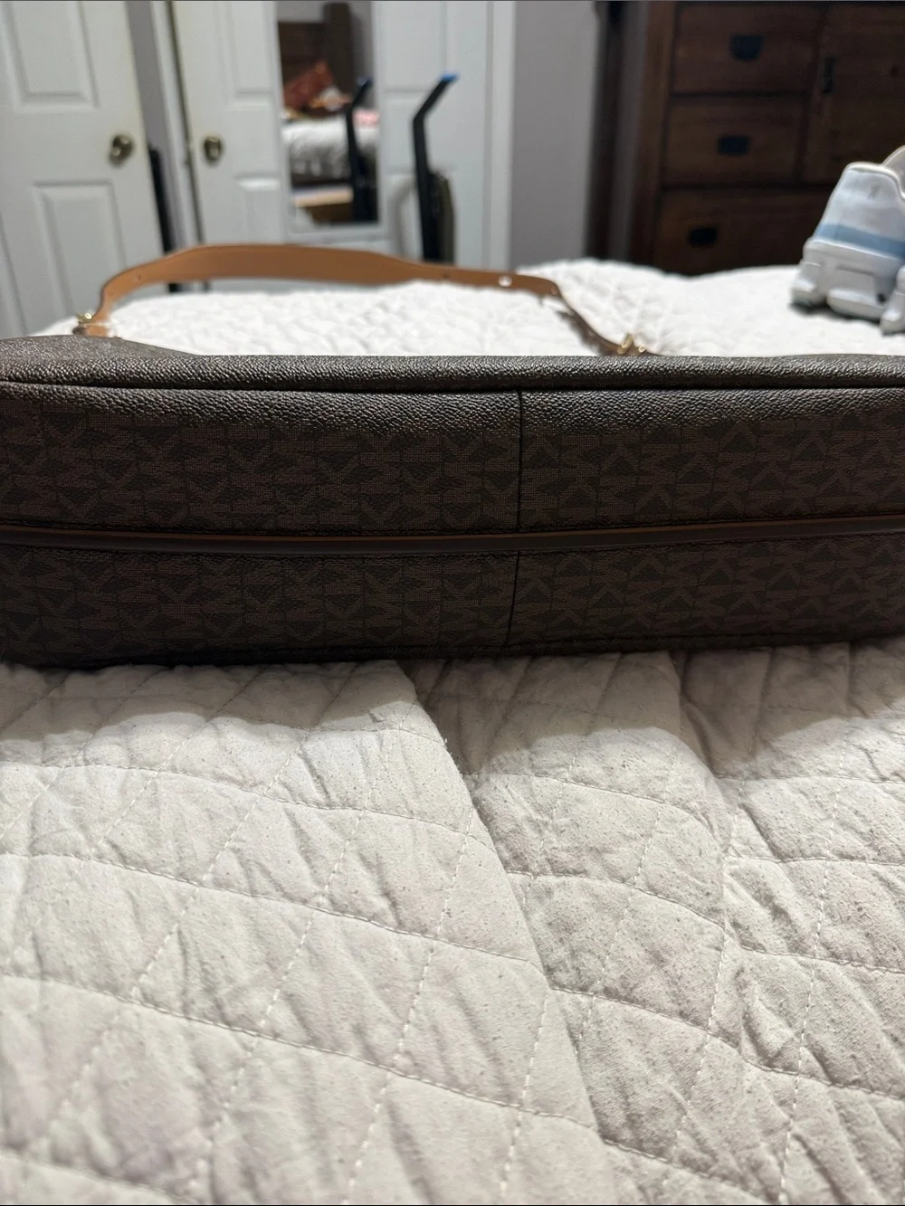 Michael Kors Brown Signature Shoulder Bag with wallet