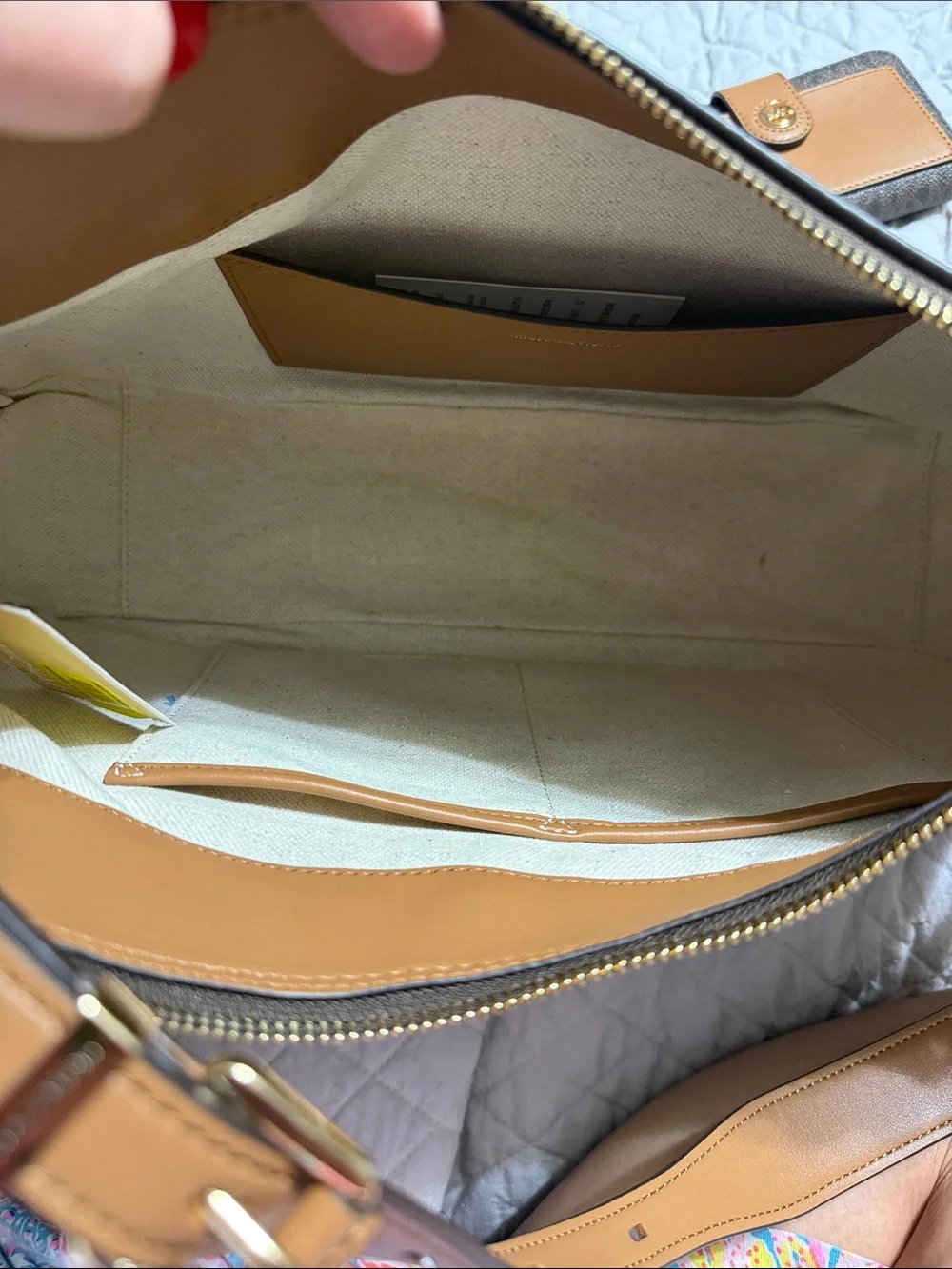 Michael Kors Brown Signature Shoulder Bag with wallet