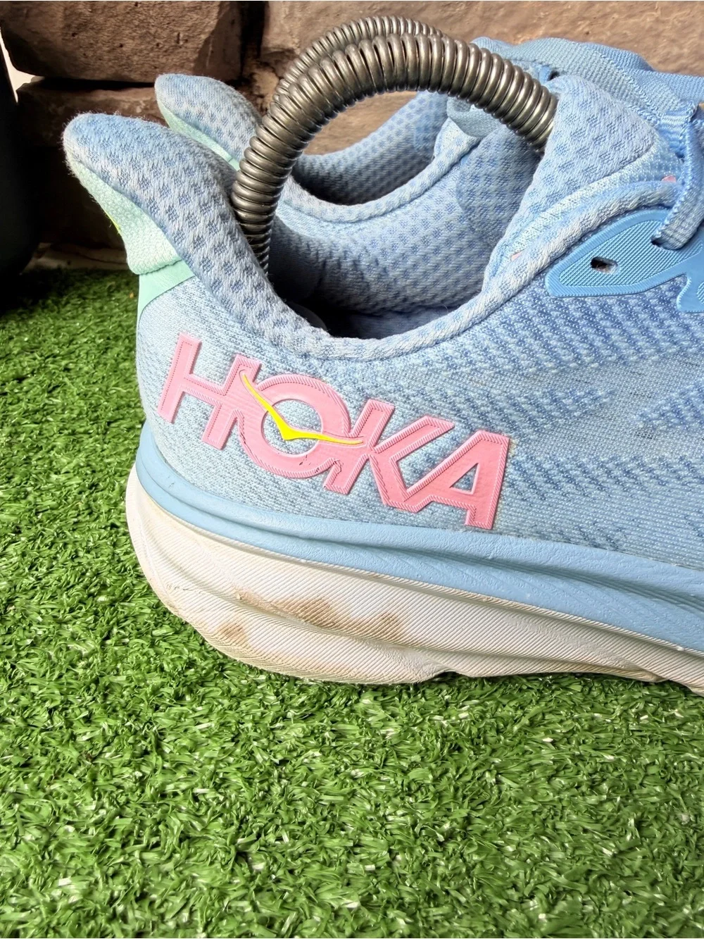 Hoka One One Clifton 9 Wide Pastel Blue Women’s Sneakers