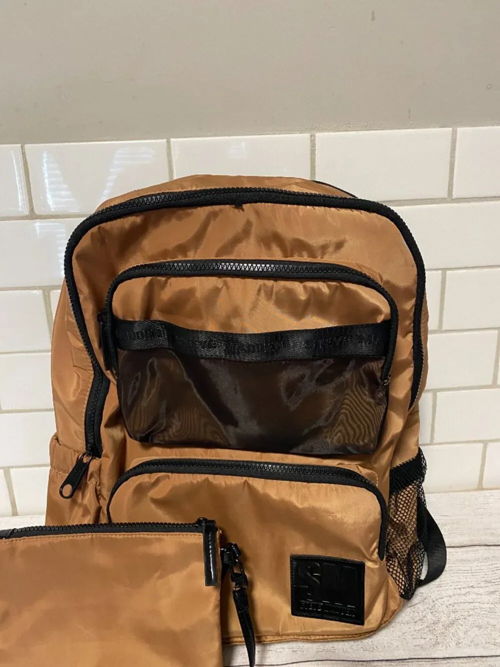 *Steve Madden BCHELLE Backpack and Matching Pouch in Camel