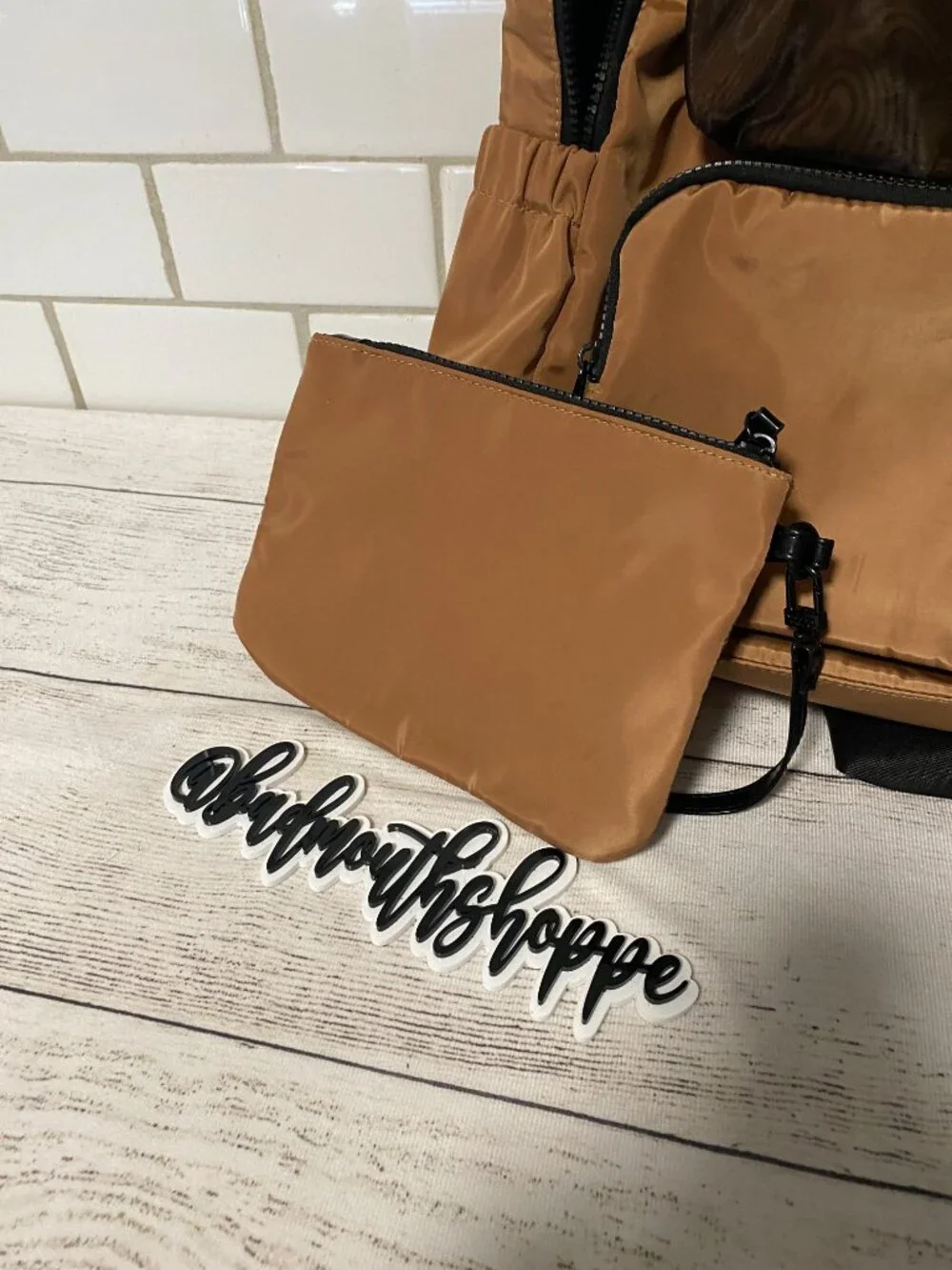 *Steve Madden BCHELLE Backpack and Matching Pouch in Camel