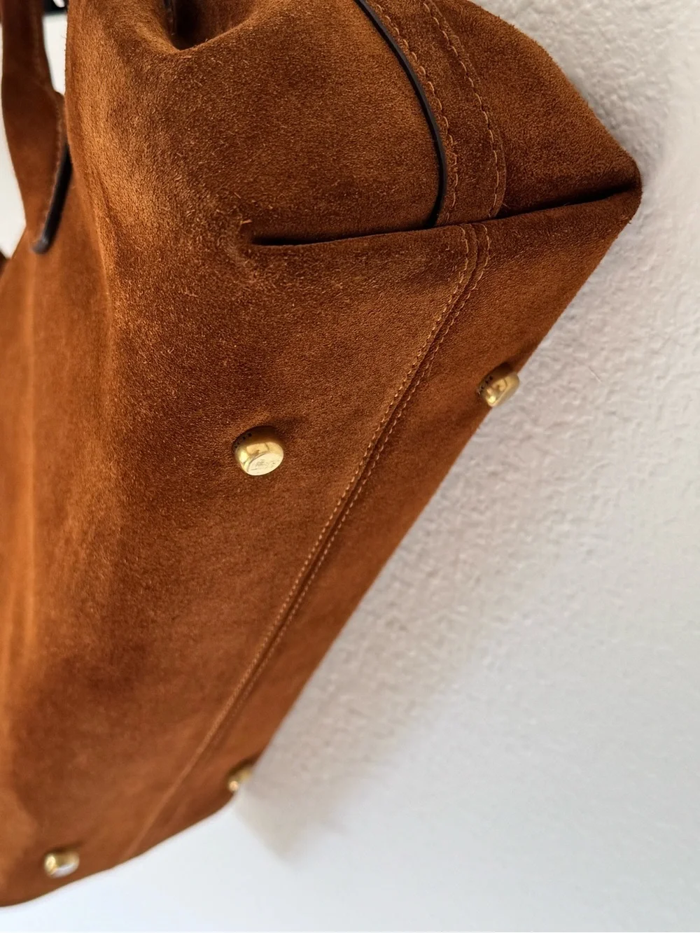 Coach Empire Carryall Bag 34 – Warm Brown Suede (CBN41)