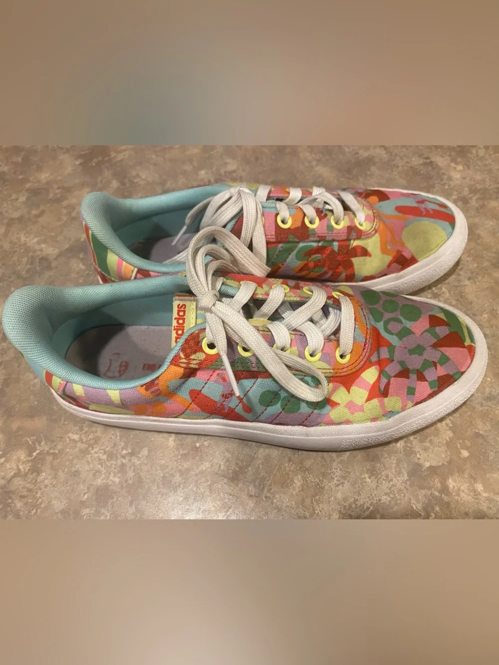 adidas Low-Top Sneakers with Multicolor Floral Mosaic